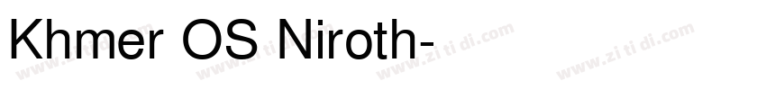 Khmer OS Niroth字体转换